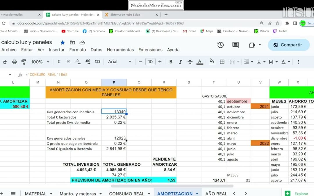 🌞PANELES SOLARES🌞- Mes de Marzo y nuevo ahorro